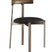 black dining chair with steel frame