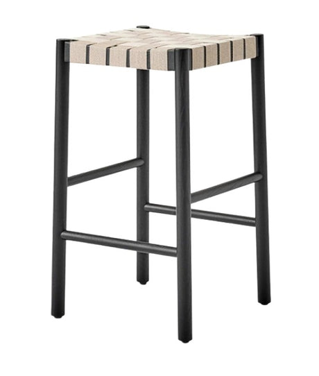 Bar Stool with Woven Seat | TONI