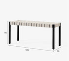 Bench with Woven Seat | TONI