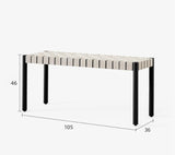 Bench with Woven Seat | TONI