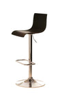 height adjustable bar stool in black