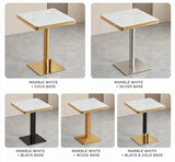 White Sintered Stainless Steel Edge x Gala Dining Table