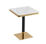 Sintered Stainless Steel Edge x Gala Dining Table - Sq600