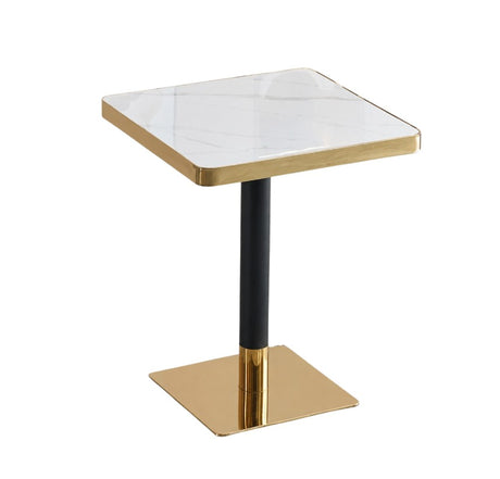 Sintered Stainless Steel Edge x Gala Dining Table - Sq600