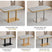 italian gray Sintered Stainless Steel Edge x Gala Dining Table
