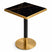 Black Sintered Stainless Steel Edge x Gala Square Dining Table - Customisable