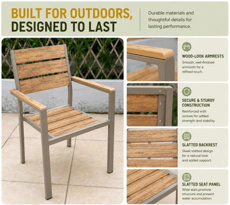 Outdoor Dining Arm Chair | JAMES