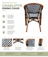 Outdoor Dining Arm Chair | CHARLOTTE