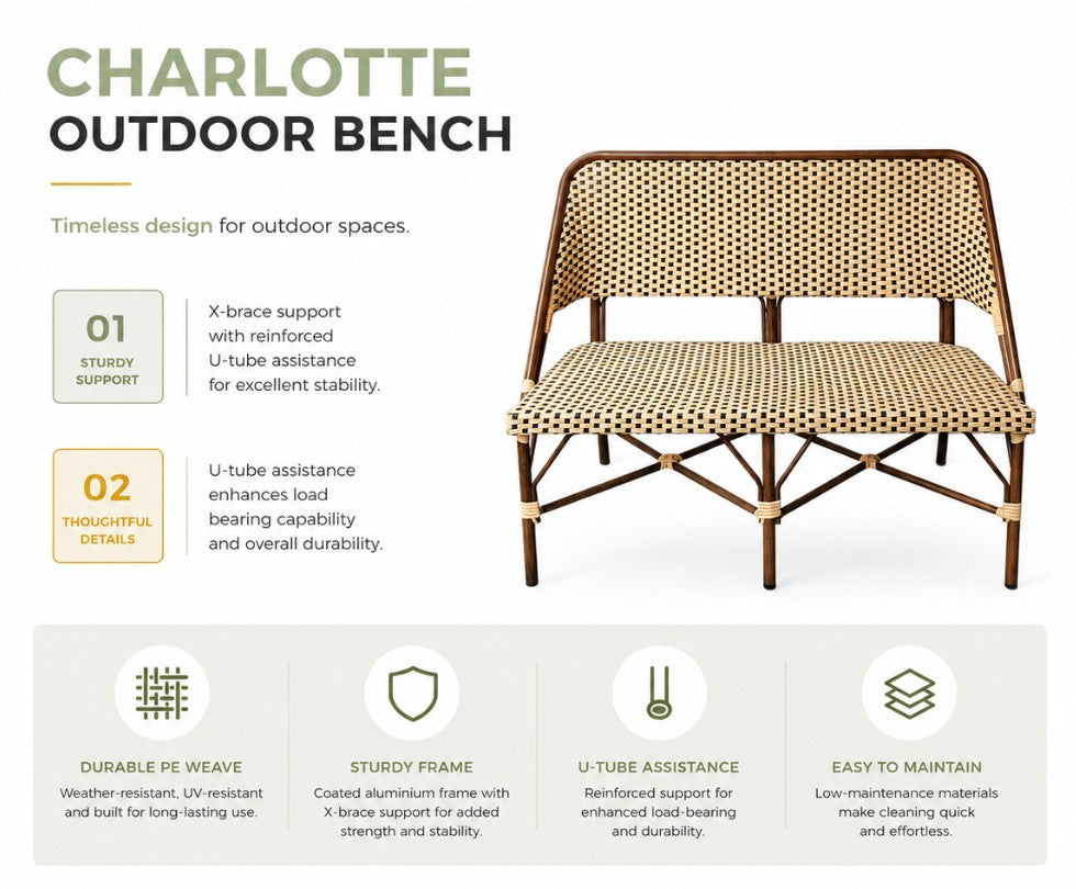Outdoor Bench | CHARLOTTE