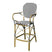 Luca Charlotte outdoor wicker bar chair with armrests
