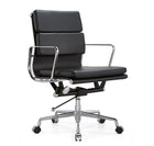Eam Eric Soft pad aluminum mi back chair in black