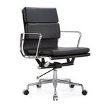 Eam Eric Soft pad aluminum mi back chair in black