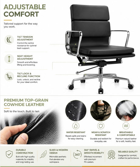Aluminum Midback Office Chair | ERIC