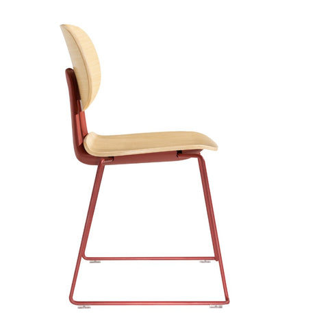Stackable Dining Chair with Sled Base Frame | FIN