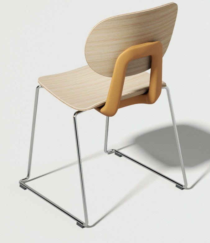 Stackable Dining Chair with Sled Base Frame | FIN