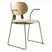 Birch veneer plywood arm chair for cafés and restaurant