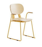 Dining Arm Chair with Sled Base Frame | FIN