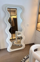 white full length floor mirror