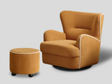 Lounge Swivel Chair with Footstool | ANNIE