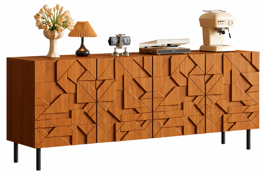 4 door sideboard cabinet