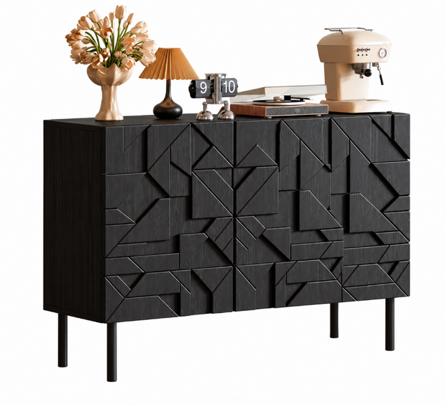 black sideboard cabinet