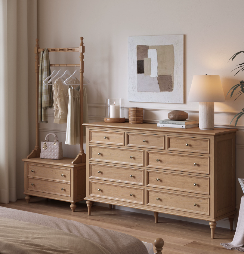 Freestanding Coat Rack with Drawers | FARIHIN