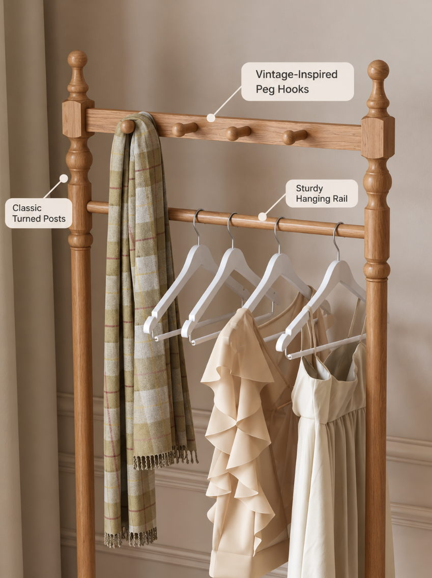 Freestanding Coat Rack with Drawers | FARIHIN