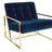 accent chair with gold