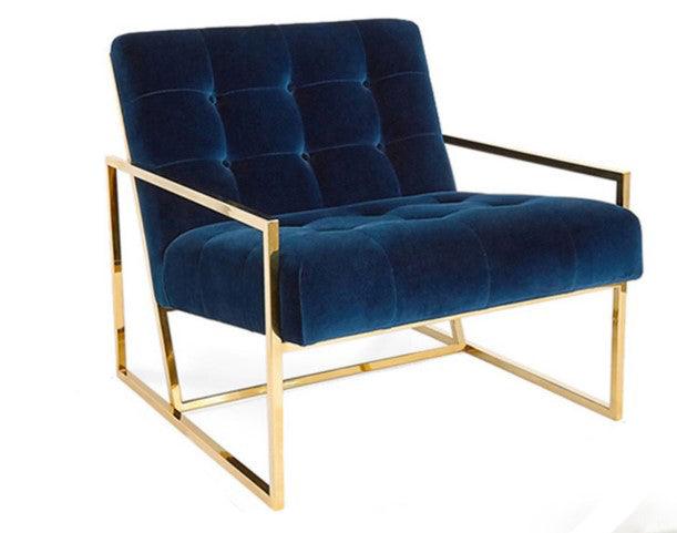 accent chair with gold