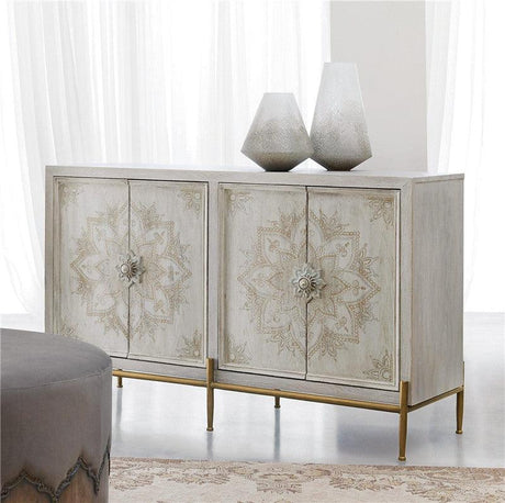 accent white cabinet