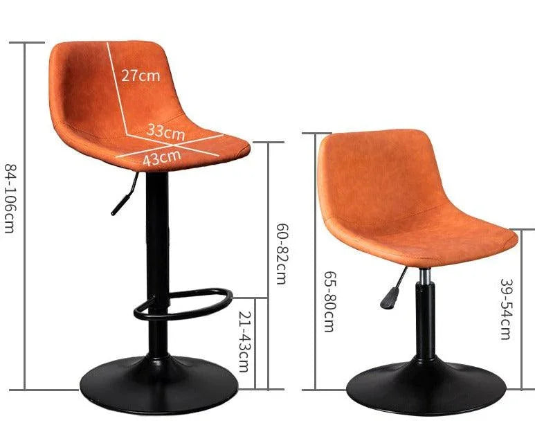 Adjustable Swivel Bar Stool | BRIAN - onehappyhome