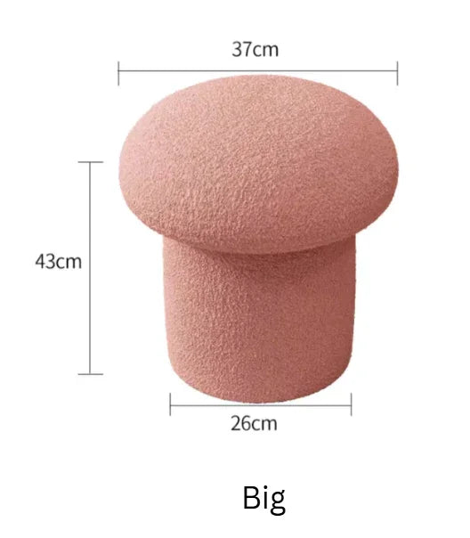 Mushroom Bouclé Pouf Stool | RITIKA