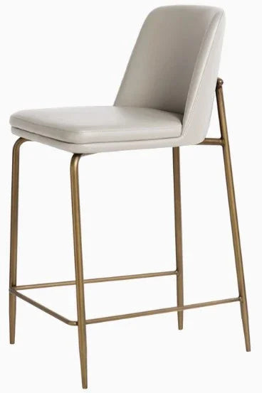 Lily metal bar chair in white