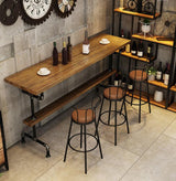 Industrial bar table and high chair