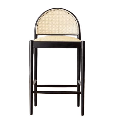 Black Bar Chair Rattan
