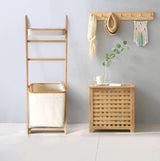 wood bathroom storage rack