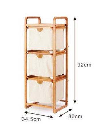 Bathroom Basket Storage Rack and Hamper | RINA - onehappyhome