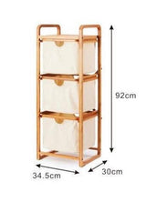 Bathroom Basket Storage Rack and Hamper | RINA - onehappyhome