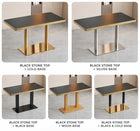 Black Sintered Stainless Steel Edge x Gala Dining Table