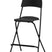 Black metal bar stool on a white background