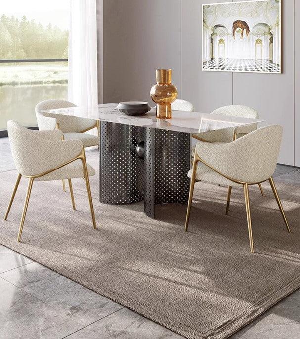 Boucle Dining Chair | CHARLENE - onehappyhome