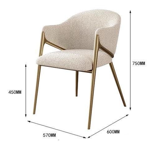 Boucle Dining Chair | CHARLENE - onehappyhome