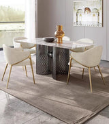 boucle dining chair 