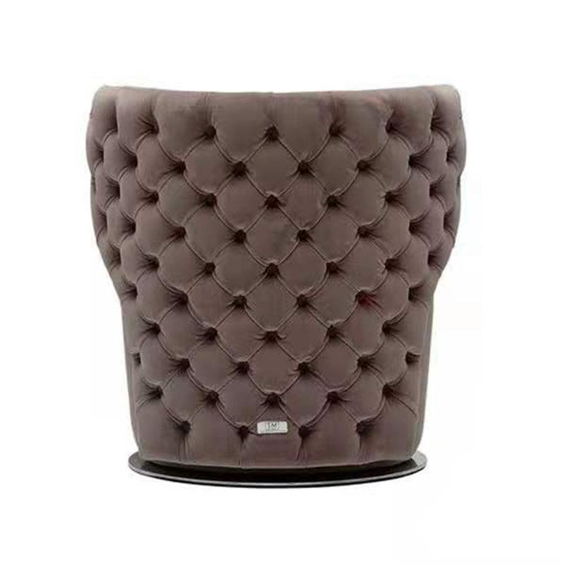 tufted accent swivel chair