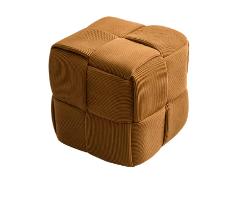 Woven Cube Pouf | LUMO