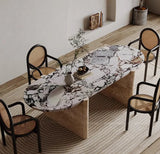 Calacatta Dining Table | AVA - onehappyhome
