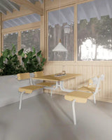 Canteen Table and Chairs Set | PAVANA - onehappyhome