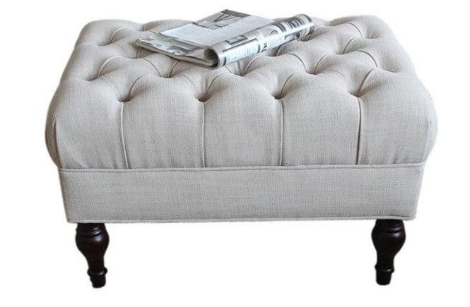 Classic Tufted Chesterfield Sofa - Footrest