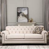 Classic Tufted Chesterfield Sofa - 3 Seater