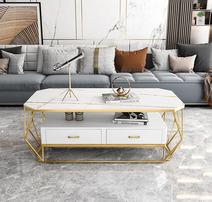 Coffee Table with Drawers | CHARLOTTE - onehappyhome